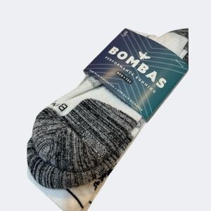 Bombas Performance Running Ankle Socks - X-Large - Grey/Black EUC